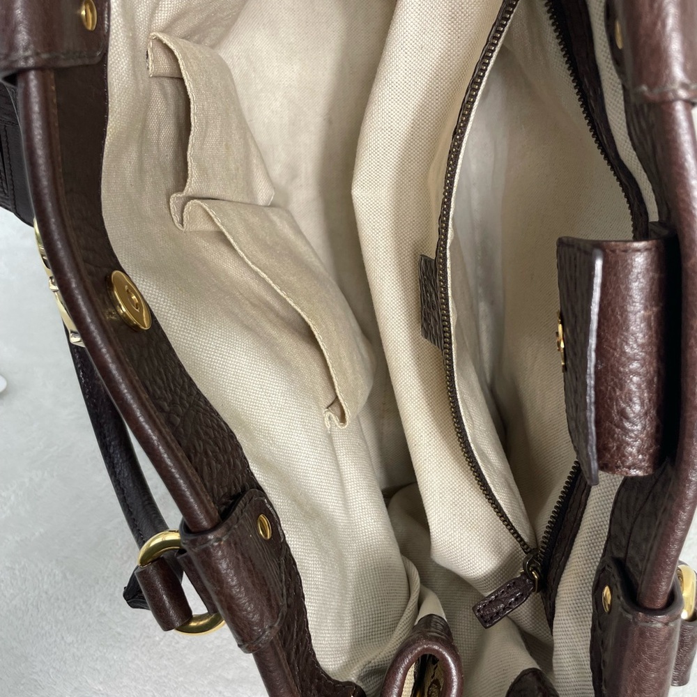 Gucci Brown Canvas GG Running Tote - Picture 12 of 15